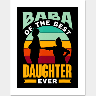 Baba Of The Best Daughter Ever Dad Arabic Persian Baba Posters and Art
